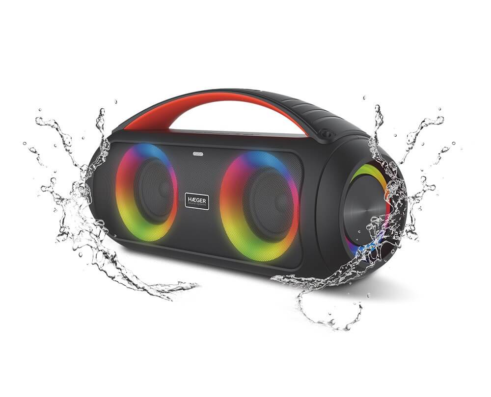 Coluna Haeger Bluetooth Impermeável IPX5 Cool Boom SP-40W.002A